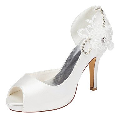 Shoes, comfortable and exciting high heels stiletto heels with pointed toe crystal glass slipper, bows, pearls, wedding