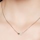 Pendant necklaces, necklaces, pendants, stainless steel, heart slim, minimalist stainless steel 40 cm necklace jewelry, Valentin