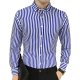 Men shirts, striped shirt collar