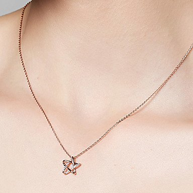 Pendant necklace, necklace, stainless steel, stainless steel, 40 cm rose starfish necklace jewelry gifts, household