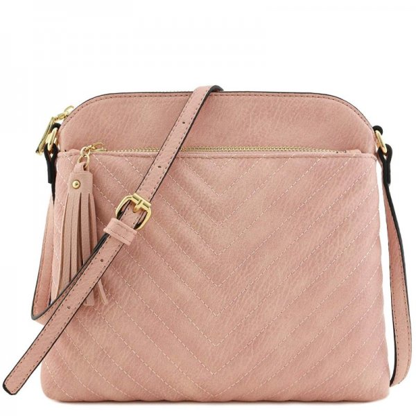 Women's Messenger Bag Style High Quality Shoulder Bag Dust Fly Pink