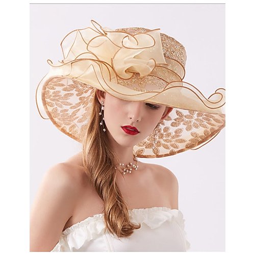 Female party active cute chiffon lace soft hat sun hat, flower