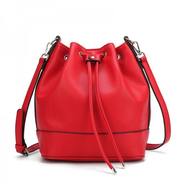 Women's new multi-purpose bucket bag uses B-red every day