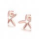 Woman crystal earrings, fashion starfish rose wedding