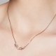 Pendant necklace, necklace, stainless steel, stainless steel, 40 cm wing necklace jewelry gift day