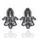 Women synthetic crystal earrings, crystal resin ladies simple fashion accessories, go out