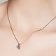 Pendant necklace, necklace, stainless steel, stainless steel, 40 cm slim four-leaf clover necklace jewelry gifts, household