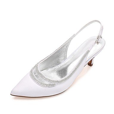 Satin shoes, comfortable, two-piece wedding heel shoes, low-heeled pointed shoes