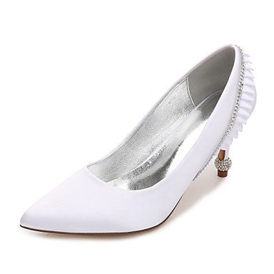 Female satin, comfortable, wedding heel shoes, low-heeled pointed shoes rhinestones, shiny, lace stitching