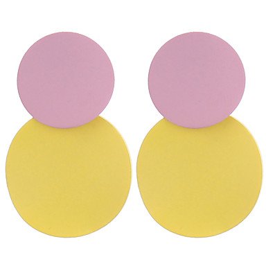 Women earrings, simple, stylish orange, yellow, pink