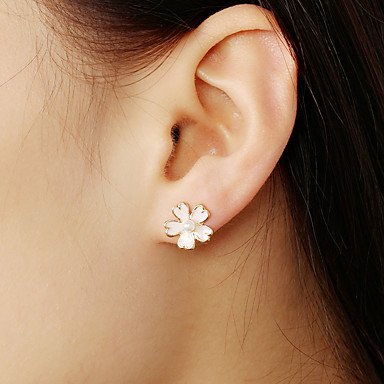 Women earrings, simple flower jewelry sweet gift