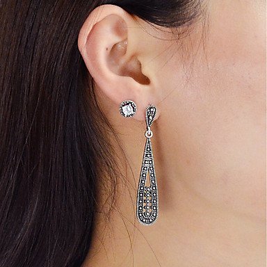 Earrings earrings, drop fashion imitation pearls black daily appointments