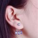 The back of positive female zircon earrings, ear coat, zircon simple fashion accessories, daily work