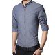 Men work shirt, solid color, frame, short sleeve