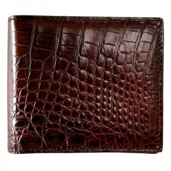 Men's wallet classic, suitable for birthday, brown belly skin flat gift packaging