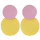 Women earrings, simple, stylish orange, yellow, pink