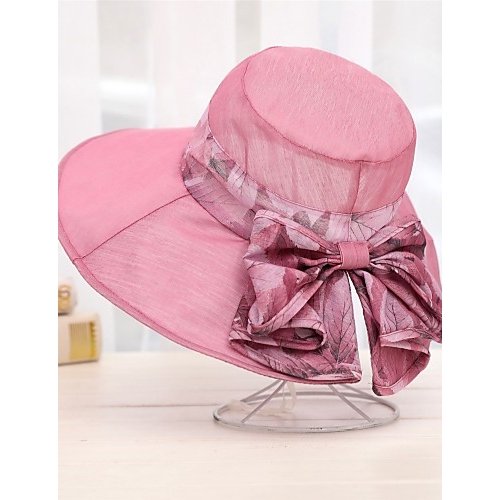 Women cute polyester soft hat sun hat, floral print